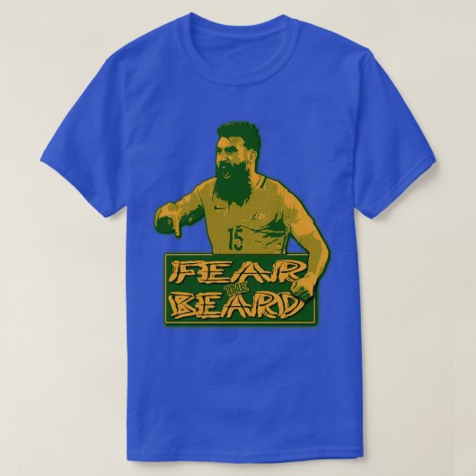 T-shirt Retro Socceroos Mile Jedinak CRAINT LA BARRE (Design devant)