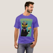 T-shirt Retro Sophisticats Its Time to Mardi Gras Martini (Devant entier)