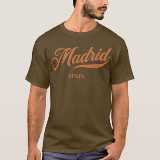 T-shirt Retro Spain CityVintage Madrid