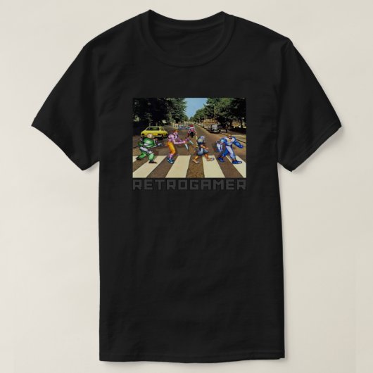 T-Shirt retro spel captain CMD (Design voorkant)