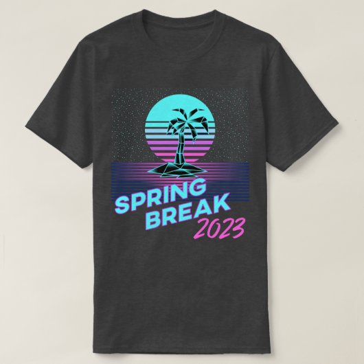 T-shirt Retro Spring Break 2023 (Design devant)