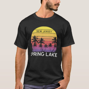 T-shirt Retro Spring Lake Beach Surf Palm Vintage Venice 7