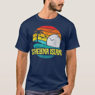 T-shirt Retro St Helena Island Beach Sun & Surf 80 G