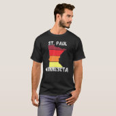 T-shirt Retro St Paul MN Minnesota City Apparel (Devant entier)