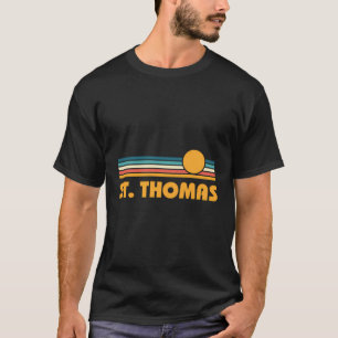 T-shirt Retro St Thomas Us Virgin Islands Sunset