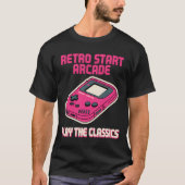 T-shirt Retro Start Arcade (Devant)