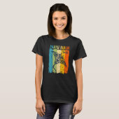 T-shirt Retro Stingray Miami Beach Floride Thème Amis F (Devant entier)