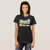 T-shirt Retro Style Cleveland Ohio Lettering With Skyline (Devant entier)