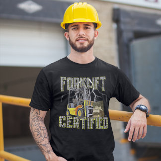 T-shirt Retro style Funny Forclift Operator Forklift