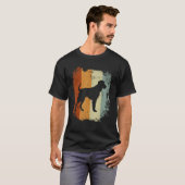 T-shirt Retro Style Irish Wolfhound Dog (Devant entier)