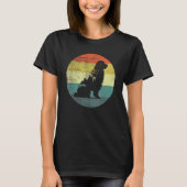 T-shirt Retro Style Newfoundland Dog (Devant)