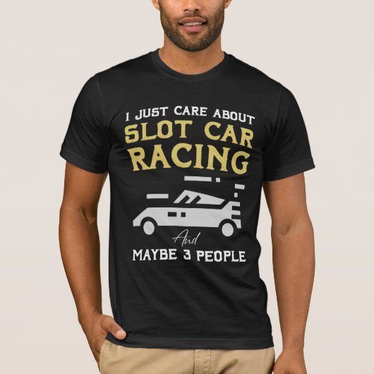 T-shirt Retro Style Slot Car Racing présent pour elle ou l (Devant)