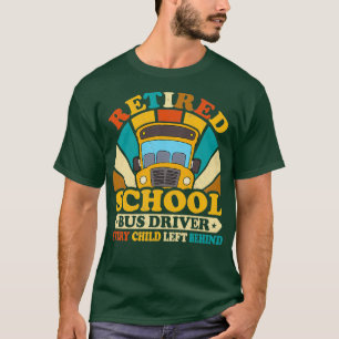 T-shirt Retro Style Vintage Retraité Conducteur de bus sco