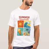 T-shirt Retro Summer Essentials Graphic Tee (Devant)