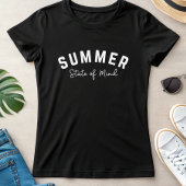 T-shirt Retro Summer State of Mind; Cute Vacation Quote