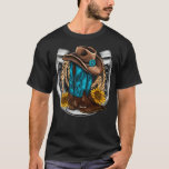 T-shirt Retro Sunflower Horseshoe Cowgirl Boots Hat Rope W<br><div class="desc">Retro Sunflower Horseshoe Cowgirl Boots Hat Rope Western Premium .</div>