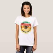 T-shirt Retro Sunset Bee Positive (Devant entier)
