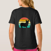 T-Shirt Retro Sunset Corgi (Dos)