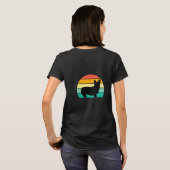 T-Shirt Retro Sunset Corgi (Dos entier)