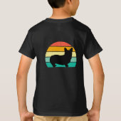 T-Shirt Retro Sunset Corgi (Dos)