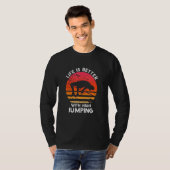 T-shirt Retro Sunset High Jump  Track And Field (Devant entier)