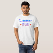 T-Shirt Retro Sunset Lovin' Summer (Devant entier)