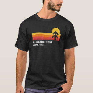 T-shirt Retro Sunset Medicine Bow Forêt nationale Cheyenne