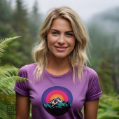T-shirt Retro Sunset Mountains