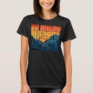 T-shirt Retro Sunset Paysage Randonnée Aventure Explorez