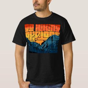T-shirt Retro Sunset Paysage Randonnée Aventure Explorez