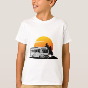 T-shirt Retro Sunset RV Motorhome Propriétaire Cadeau, voi