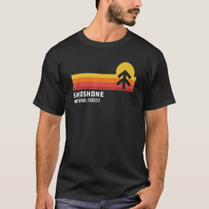 T-shirt Retro Sunset Shoshone National Forest Cody Wyoming