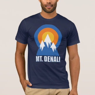 T-shirt Retro Sunset Ski de montagne de Denali