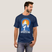 T-Shirt Rétro Sunset Ski Sipapu (Devant entier)