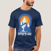 T-Shirt Rétro Sunset Ski Sipapu (Devant)