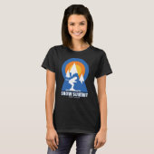 T-Shirt Retro Sunset Ski Summit (Devant entier)