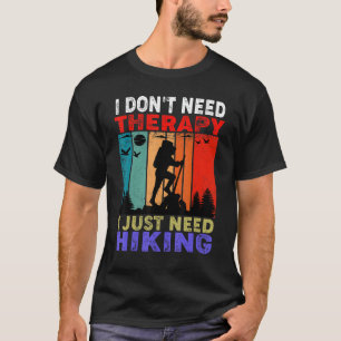 T-shirt Rétro Sunset Slogan I Don't Need Therapy I Just Ne