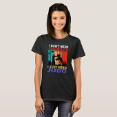 T-shirt Retro Sunset Slogan I Don't Need Therapy I Just Ne (Devant entier)