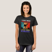 T-shirt Rétro Sunset Slogan I Don't Need Therapy I Just Ne (Devant entier)