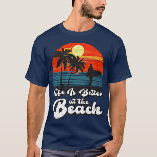 T-shirt Retro Sunset Surfing Surf Lover Life est meilleur