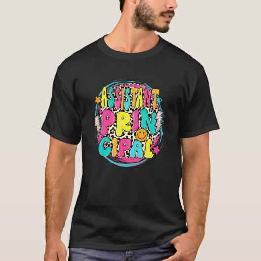 T-shirt Retro Super Assistant Principal Leopard Retour À S (Devant)