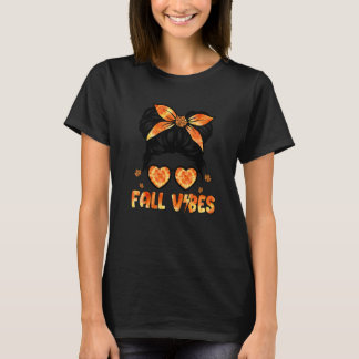 T-shirt Retro Super Automne Vibes Citrouille Épices Automn