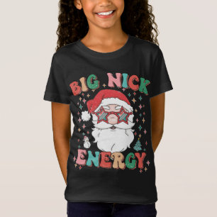 T-Shirt Retro Super Big Nick Energy Funny Noël Père Noël
