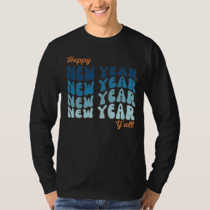 T-shirt Retro Super Bonne année Y'all Hommes