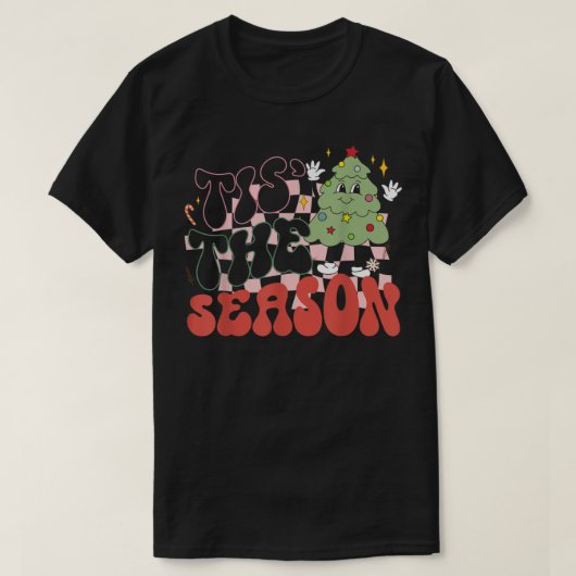 T-shirt Retro Super C'Est La Saison Jolie Arbre De Noël Fu (Design devant)