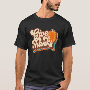 T-shirt Retro Super Donner Merci À Vous Tous Fun Feuilles