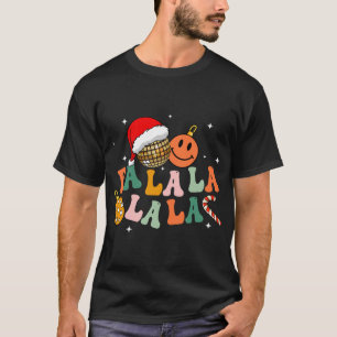 T-shirt Retro Super Fa La La Christmas Lights Joli Noël S