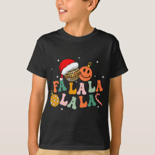 T-shirt Retro Super Fa La La Christmas Lights Joli Noël S