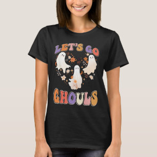 T-shirt Retro Super Go Ghouls Drôle Coupl Halloween