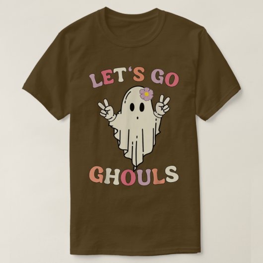 T-shirt Retro Super Go Ghouls Halloween Ghost Funny (Design devant)